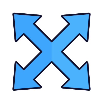 Full Screen, Animated Icon, Lineal