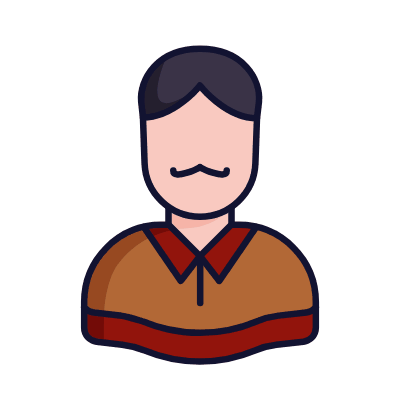 Man Cowboy, Animated Icon, Lineal