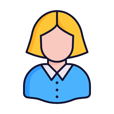 Woman Elegant, Animated Icon, Lineal