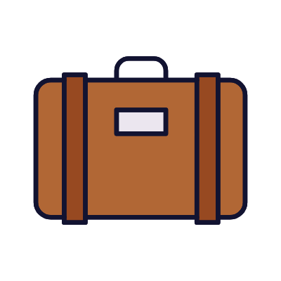 Suitcase, Animated Icon, Lineal