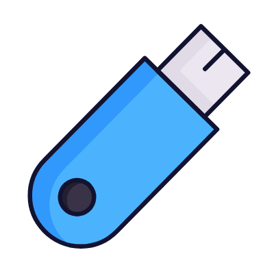 Pendrive, Animated Icon, Lineal