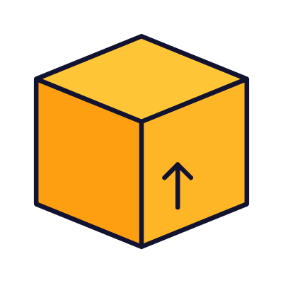 Box Arrow Up, Animated Icon, Lineal
