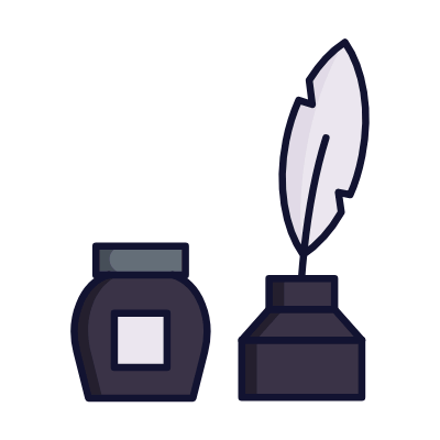 Inkwell, Animated Icon, Lineal