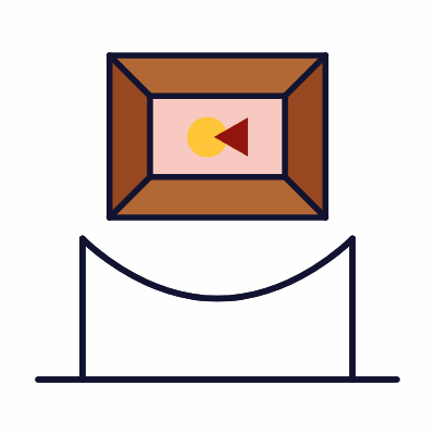 Exhibition, Animated Icon, Lineal