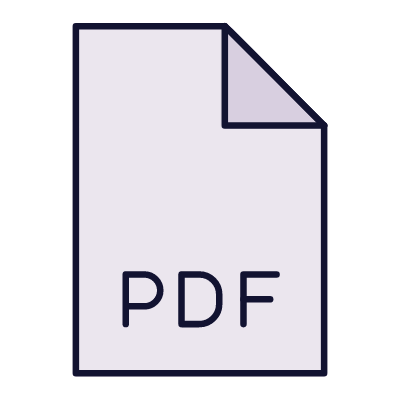 File PDF, Animated Icon, Lineal