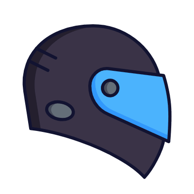 Motorbike, Animated Icon, Lineal