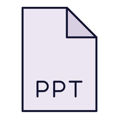 File PPT, Animated Icon, Lineal