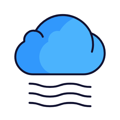 Fog, Animated Icon, Lineal