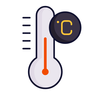 Celsius Temperature, Animated Icon, Lineal