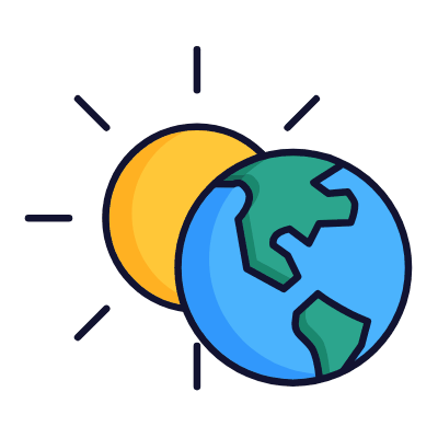 Moon Eclipse, Animated Icon, Lineal