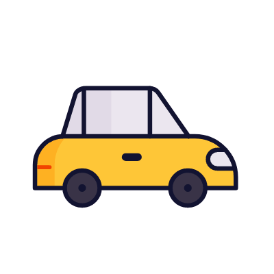 Car, Animated Icon, Lineal