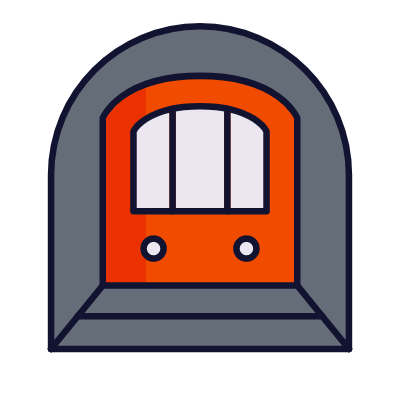 Subway, Animated Icon, Lineal