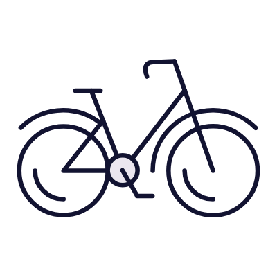 City Bike, Animated Icon, Lineal