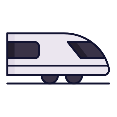 Bullet Train, Animated Icon, Lineal