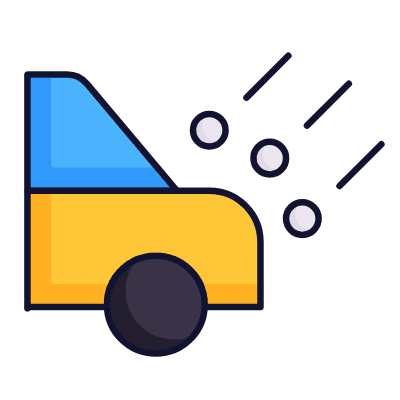 Car Hail, Animated Icon, Lineal