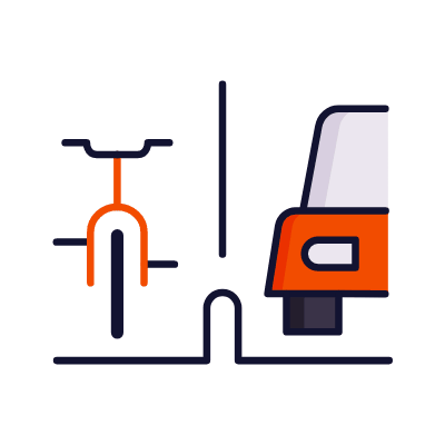 Bike Lane, Animated Icon, Lineal