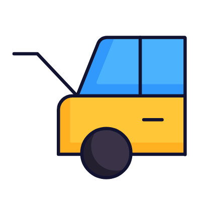 Car Boot, Animated Icon, Lineal