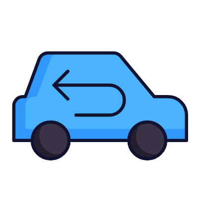 Car Air Recirculation, Animated Icon, Lineal