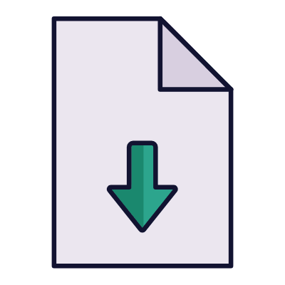 File Download, Animated Icon, Lineal