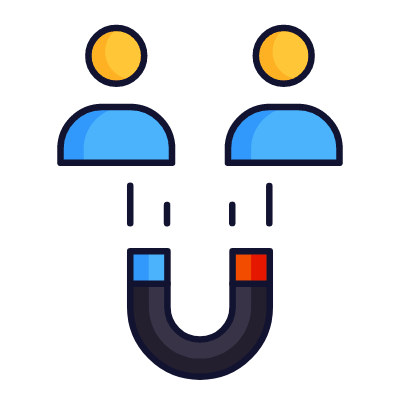 Avatars Magnet, Animated Icon, Lineal