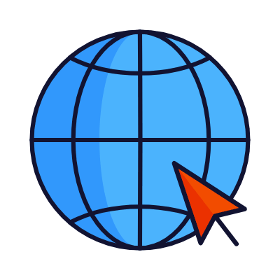 Globe Internet, Animated Icon, Lineal