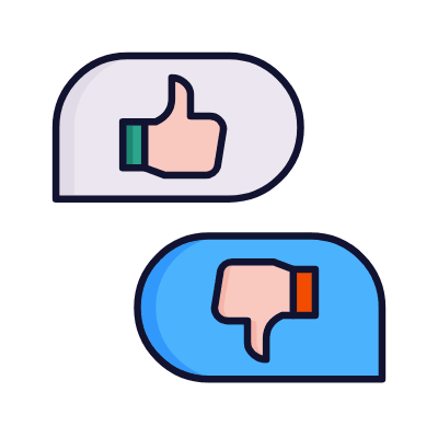 Chats Feedback, Animated Icon, Lineal