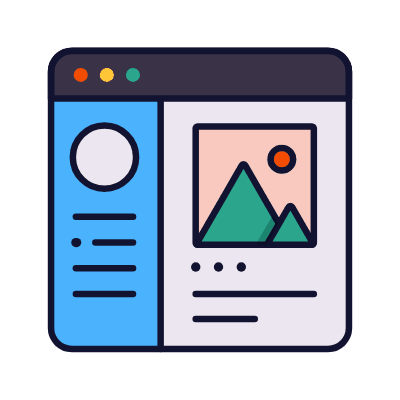 Social Media, Animated Icon, Lineal