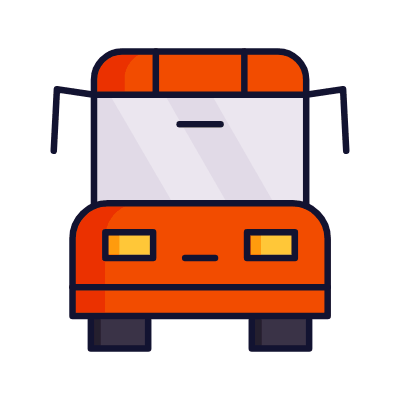 Bus, Animated Icon, Lineal