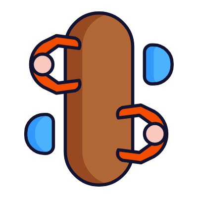 Conference Room, Animated Icon, Lineal