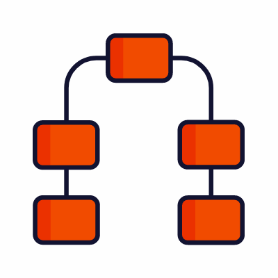 Diagram Flow, Animated Icon, Lineal