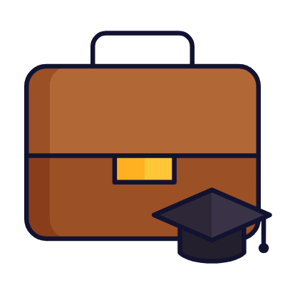 Briefcase Internship, Animated Icon, Lineal