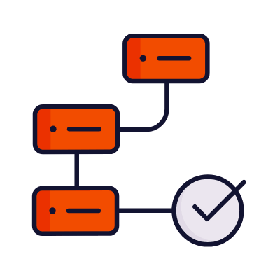 Project Diagram, Animated Icon, Lineal