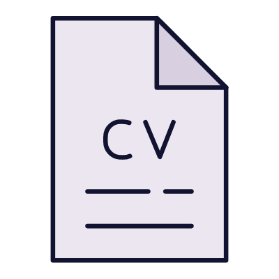 Resume, Animated Icon, Lineal