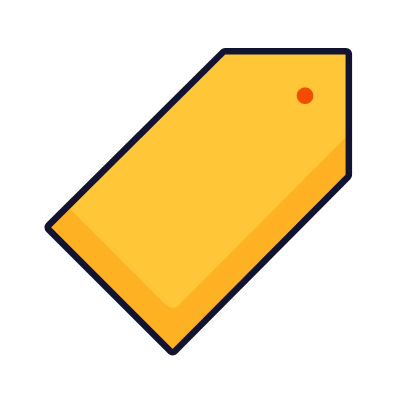 Price Tag, Animated Icon, Lineal