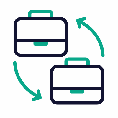 B2B, Animated Icon, Outline