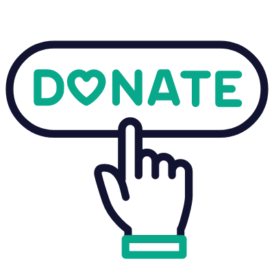 Donate Button, Animated Icon, Outline