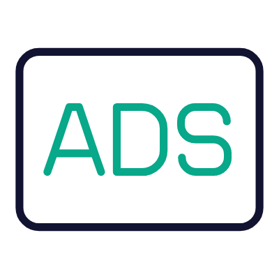 Ads, Animated Icon, Outline