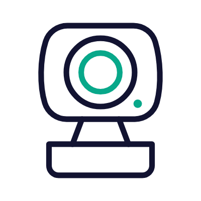 Home Camera, Animated Icon, Outline