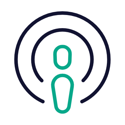 Podcast, Animated Icon, Outline