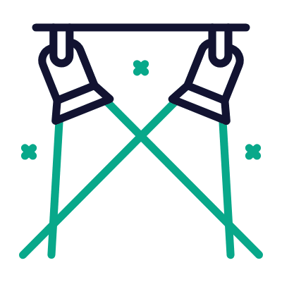 Stage Lights, Animated Icon, Outline
