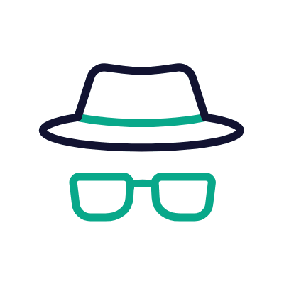 Hat And Glasses, Animated Icon, Outline