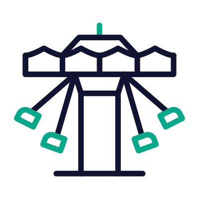 Carousel, Animated Icon, Outline