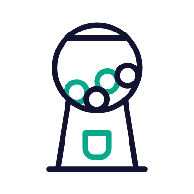 Candy Machine, Animated Icon, Outline