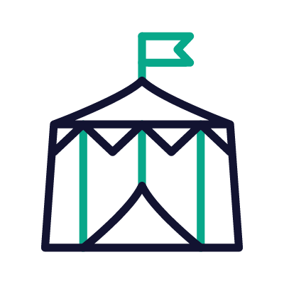 Circus, Animated Icon, Outline