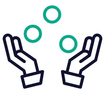 Juggle, Animated Icon, Outline