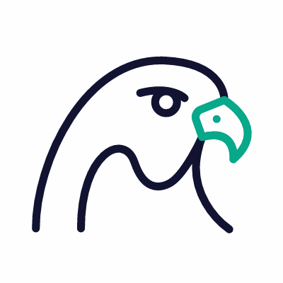 Falcon, Animated Icon, Outline