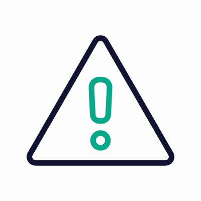Warning Triangle, Animated Icon, Outline