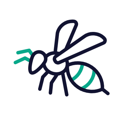 Bee, Animated Icon, Outline