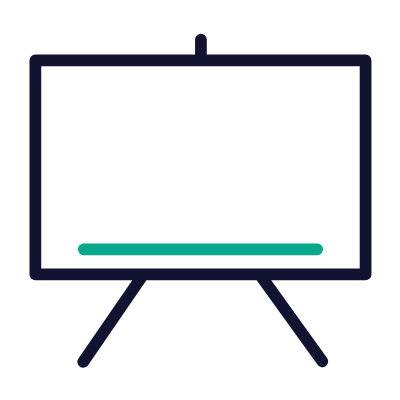 Blackboard, Animated Icon, Outline