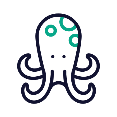 Octopus, Animated Icon, Outline